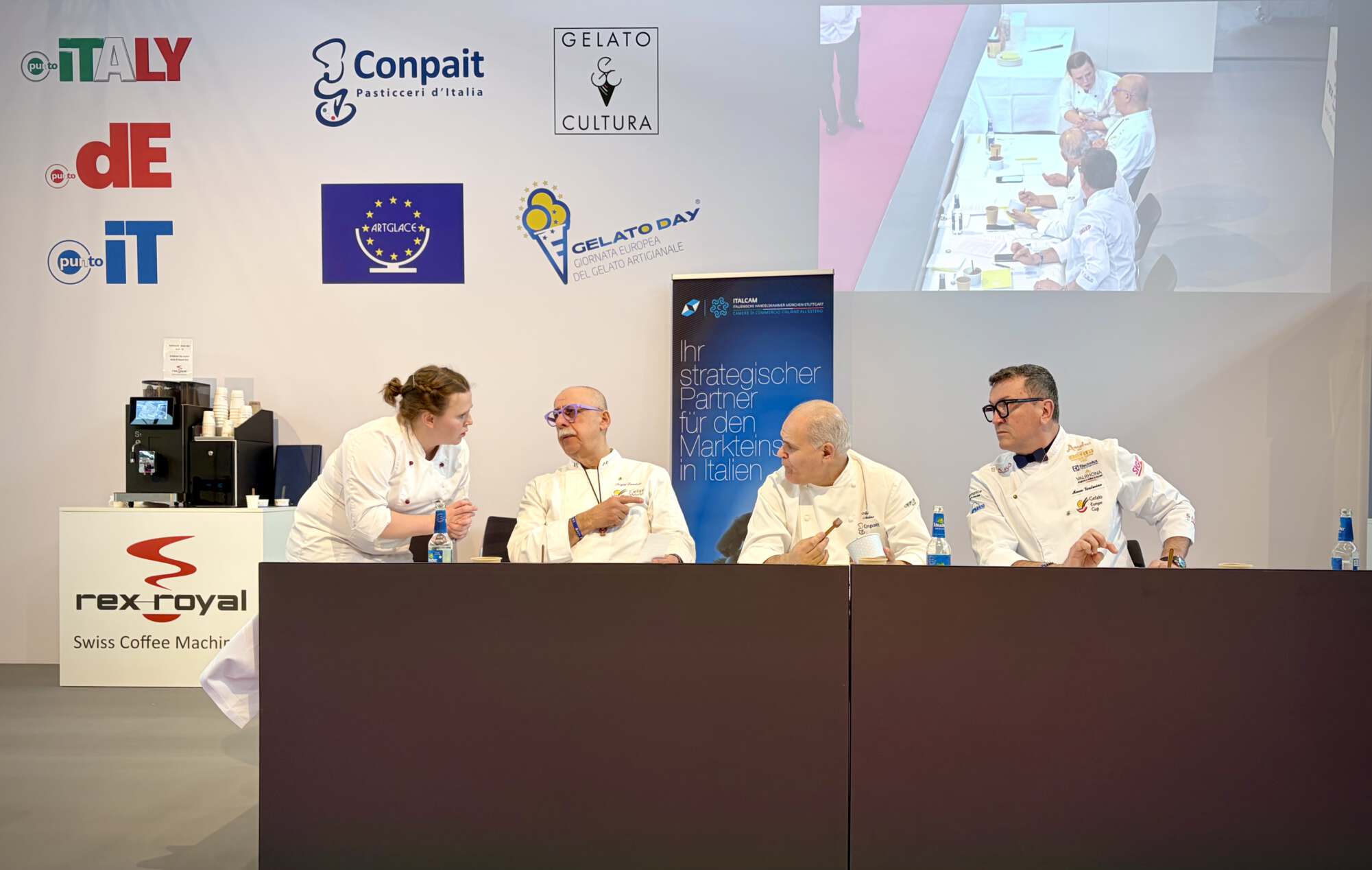 Juri-Bewertung beim Gelato Europe Cup